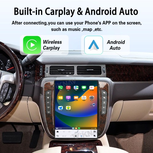 Viknav Upgrade 14 Inch Android Car Radio For GMC YUKON/Chevy Suburban Tahoe 2007-2013 Carplay GPS Navigation Multimedia Stereo Video Player(128GB)