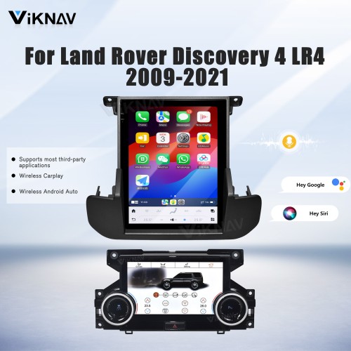 Viknav Android Radio +AC Panel For Land Rover Discovery 4 LR4 2009-2021 Multimedia Player GPS Navigation Stereo Wireless Carplay Android Auto Touch Screen