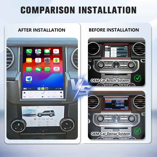 Viknav Android Radio +AC Panel For Land Rover Discovery 4 LR4 2009-2021 Multimedia Player GPS Navigation Stereo Wireless Carplay Android Auto Touch Screen