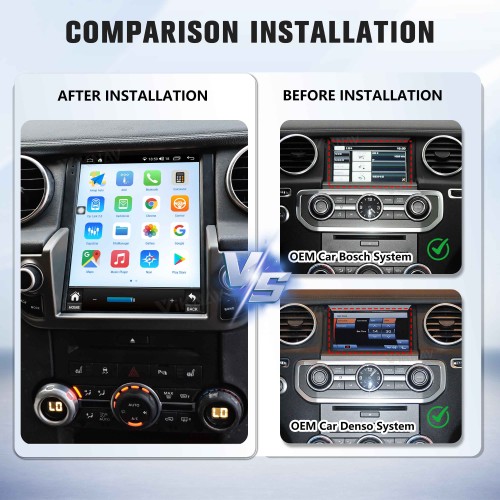 Viknav 10.4 inch  Android Radio +AC Panel For Land Rover Discovery 4 LR4 2009-2021 Multimedia Player GPS Navigation Stereo Wireless Carplay Android Auto Touch Screen