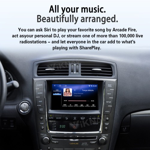 Viknav Android 13 Interface Box for Lexus IS 2005-2024 Wireless CarPlay Decoder Android Auto GPS Navigatipn  Original Car Radio Screen