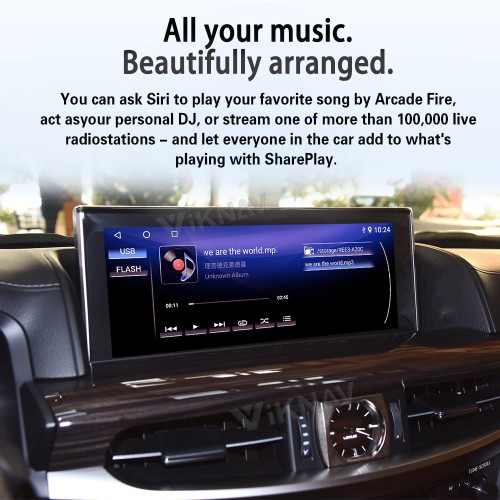 Viknav Android 13 Interface Box for Lexus LX 570 2013-2023 Wireless CarPlay Decoder Android Auto GPS Navigation  Original Car Radio Screen
