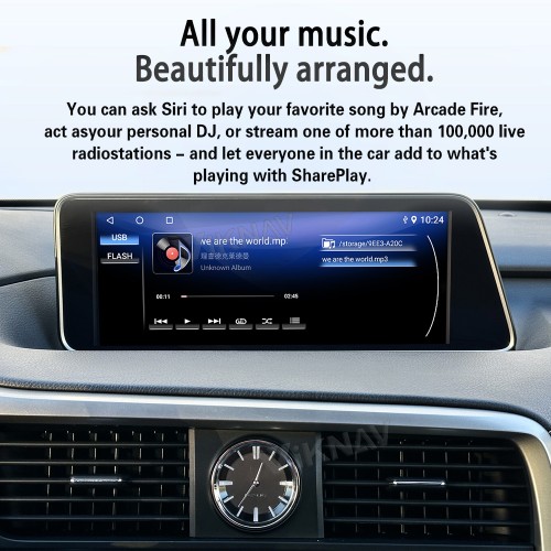 Viknav Android 13 Interface Box for Lexus LX 570 2013-2023 Wireless CarPlay Decoder Android Auto GPS Navigatipn  Original Car Radio Screen