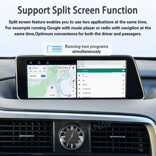 Viknav Android 13 Interface Box for Lexus LX 570 2013-2023 Wireless CarPlay Decoder Android Auto GPS Navigatipn  Original Car Radio Screen