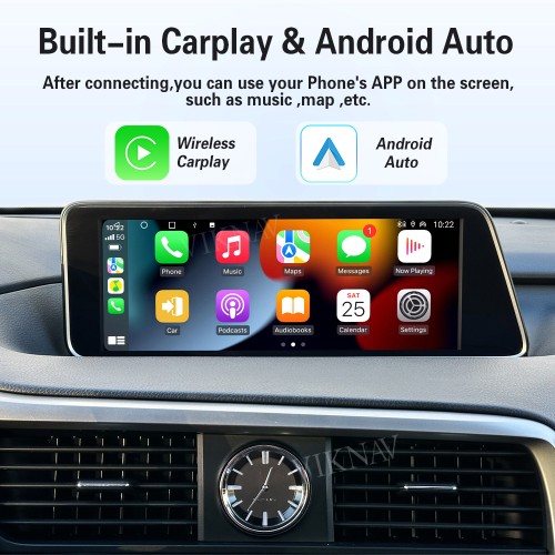 Viknav Android 13 Interface Box for Lexus LX 570 2013-2023 Wireless CarPlay Decoder Android Auto GPS Navigatipn  Original Car Radio Screen