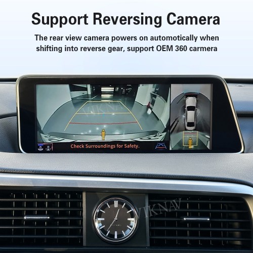 Viknav Android 13 Interface Box for Lexus LX 570 2013-2023 Wireless CarPlay Decoder Android Auto GPS Navigatipn  Original Car Radio Screen