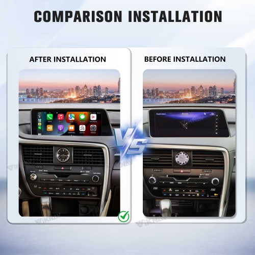 Viknav Android 13 Interface Box for Lexus LX 570 2013-2023 Wireless CarPlay Decoder Android Auto GPS Navigatipn  Original Car Radio Screen