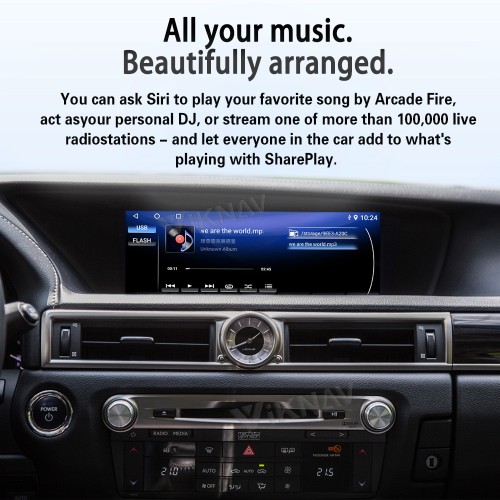 Viknav Android 13 Interface Box for Lexus GS 2012-2018 Wireless CarPlay Decoder Android Auto GPS Navigation  Original Car Radio Screen