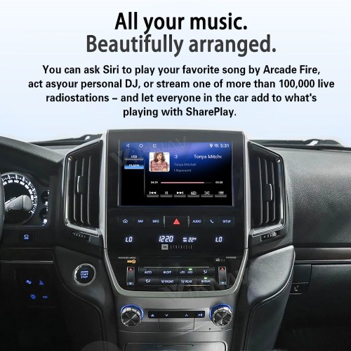 Viknav Android 13 Interface Box for Toyota LC200 LC300 2012-2024 Wireless CarPlay Decoder Android Auto GPS Navigation  Original Car Radio Screen