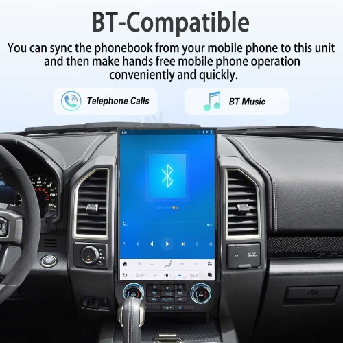 Viknav 17.2 Inch Car Radio Android For Ford F150 F250 F450 Raptor 2015-2020 Stereo Wireless Carplay Android Auto Touch Screen Upgrade GPS Navigation Multimedia player 128GB