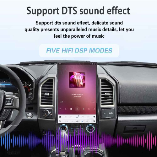 Viknav 17.2 Inch Car Radio Android For Ford F150 F250 F450 Raptor 2015-2020 Stereo Wireless Carplay Android Auto Touch Screen Upgrade GPS Navigation Multimedia player 128GB