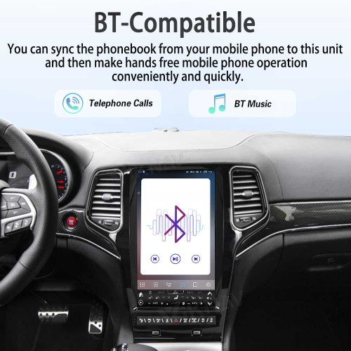 ViKNAV 13.6 Inch Android Car Radio For Jeep Cherokee 2009-2012 CarPlay Android Auto Touch Screen GPS Navigation Stereo Head Unit