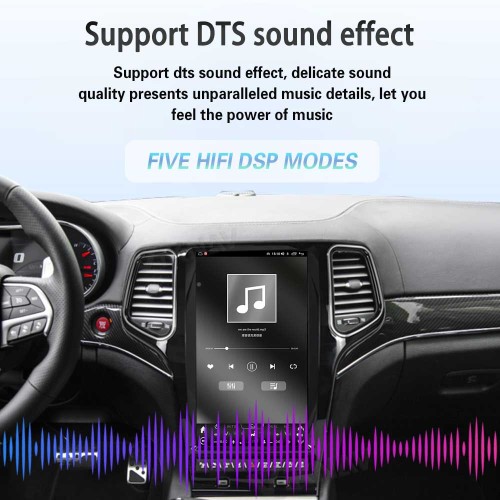 ViKNAV 13.6 Inch Android Car Radio For Jeep Cherokee 2009-2012 CarPlay Android Auto Touch Screen GPS Navigation Stereo Head Unit