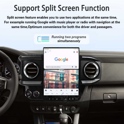 Viknav Android Car Radio For Toyota Tacoma 2016 - 2023 Wireless Carplay Android Auto Multimedia player GPS Navigation Auto StereoTouch Screen