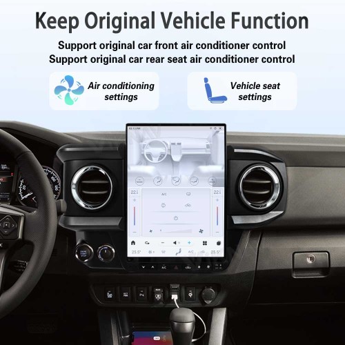 Viknav Android Car Radio For Toyota Tacoma 2016 - 2023 Wireless Carplay Android Auto Multimedia player GPS Navigation Auto StereoTouch Screen
