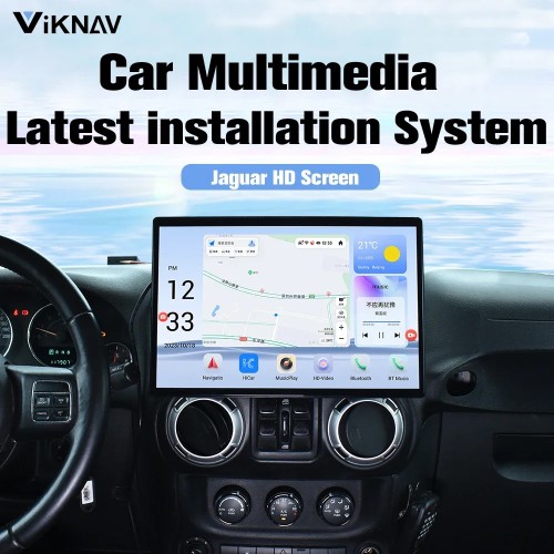 Auto Stereo GPS Navigation For Jeep Wrangler 2011-2017 Android Auto Vertical Screen Car Radio Multimedia Stereo Player Head Unit(64GB)