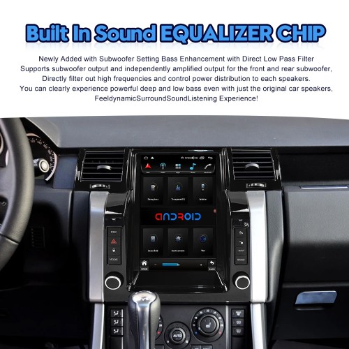 12.1 Inch Tesla Style Car Radio For Range Rover Sport 2005-2009 Android GPS Navigation Auto Multimedai Player Carplay(64GB)