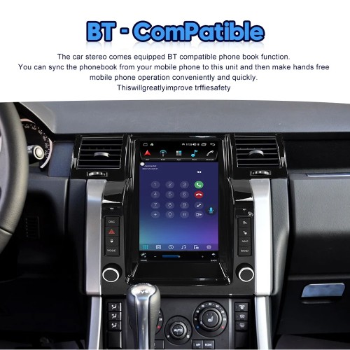 12.1 Inch Tesla Style Car Radio For Range Rover Sport 2005-2009 Android GPS Navigation Auto Multimedai Player Carplay(64GB)