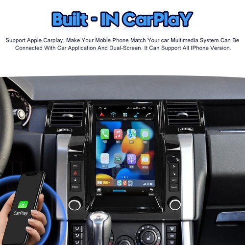 12.1 Inch Tesla Style Car Radio For Range Rover Sport 2005-2009 Android GPS Navigation Auto Multimedai Player Carplay(64GB)