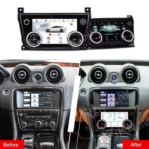10.4 Inch LCD Climate Screen AC Panel For Jaguar XJ XJL 2009-2018 Air Conditioning Board Temperature Control Knobs New Terrain