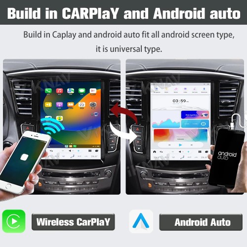 12.3 Inch Radio For Infiniti QX60 JX35 2011-2020 Multimedia Player GPS Carplay 4G WIFI Head Unit Stereo Receiver(64GB)