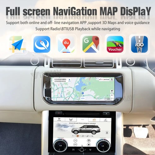 10.25 Inch Android For Land Range Rover Vogue Sport 2013-2017 Car Radio GPS Navigation Multimedia Video Player 2Din Head Unit (64GB Harman)
