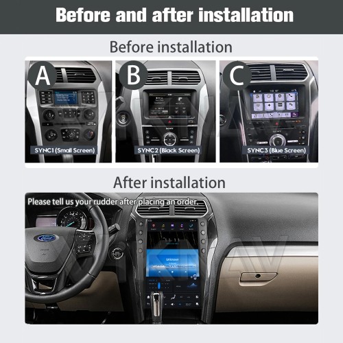 Viknav For Ford Explorer 2011-2019 Multimedia car radio GPS navigation android head unit stereo player carplay(s3 128GB)
