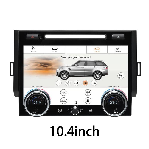 AC Panel for Land Rover Range Rover Sport L494 2013-2017 Climate Air Conditioning Panel Control Replacement 10.4 inch LCD Touching Screen (with CD)