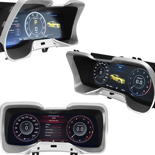 Viknav 12.3 Inch Digital Dash Instrument Cluster Replacement For Chevrolet 5th Gen Camaro 2010-2015 Linux LCD Cluster Display Speedometer Guage