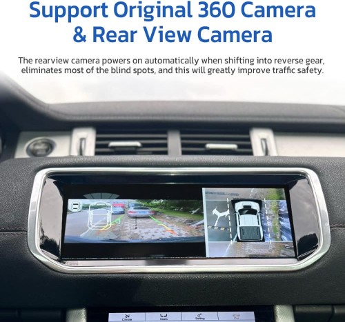 Viknav Car Radio Dual System for Land Rover Range Rover Evoque L551 L538 2012-2018 10.25 Inch Multimedia Player GPS Navigation Carplay 8+128GB (Harman Host-128)