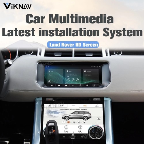 Viknav Android For Range Rover Sport L494 2013-2017 Car Radio Stereo Replacement GPS Multimedia Plyer With AC Panel Climate Control(64GB-ALL-For-Bosch)