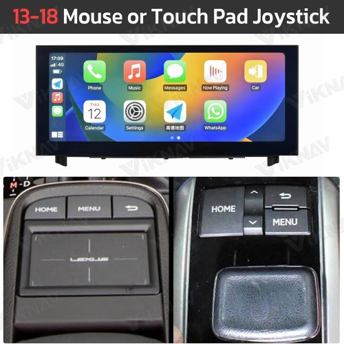 Android Radio Replacement for 2013-2018 LEXUS RC IS Series car Stereo Update with carplay Android auto Bluetooth GPS Navigation Head Unit (13-18 Mouse or Touch pad Joystick 64GB)