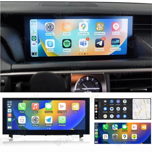 Viknav Android Radio Replacement for 2019-2020 Lexus RC IS Series.car Stereo Upgrade with carplay and Android auto Bluetooth GPS Navigation Head Unit (19-20 Touch pad Joystick 128GB)