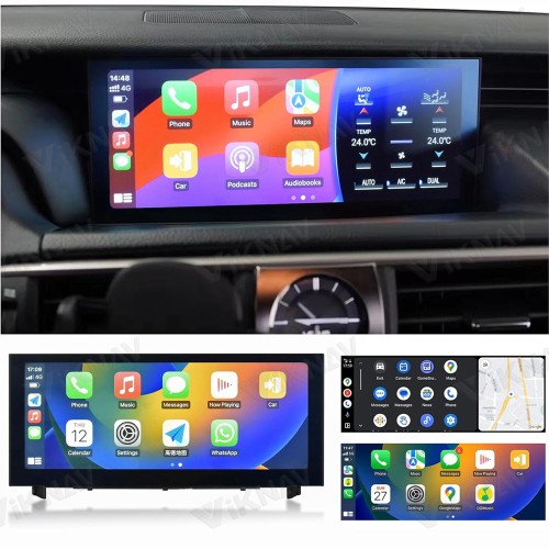 Viknav Android Radio Replacement for 2019-2020 Lexus RC IS Series.car Stereo Upgrade with carplay and Android auto Bluetooth GPS Navigation Head Unit (19-20 Touch pad Joystick 128GB)