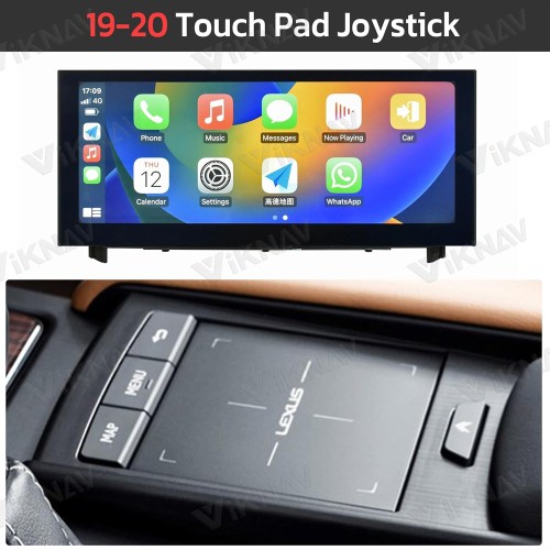Android Radio Replacement for 2019-2020 Lexus RC is Series.car Stereo Upgrade with carplay and Android auto Bluetooth GPS Navigation Head Unit (19-20 Touch pad Joystick 64GB)