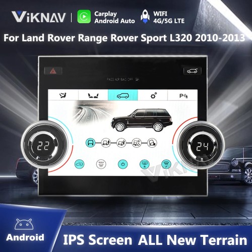 LCD Climate AC Panel For Land Rover Range Rover Sport L320 2010-2013 Climate Seating Air Conditioner Control ALL Terrain Display（Bosch）