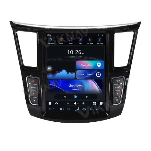 Viknav 12.3 Inch Car Radio For Infiniti QX60 JX35 2011-2020 Multimedia Player GPS Carplay 4G WIFI Head Unit Stereo Receiver(128GB)