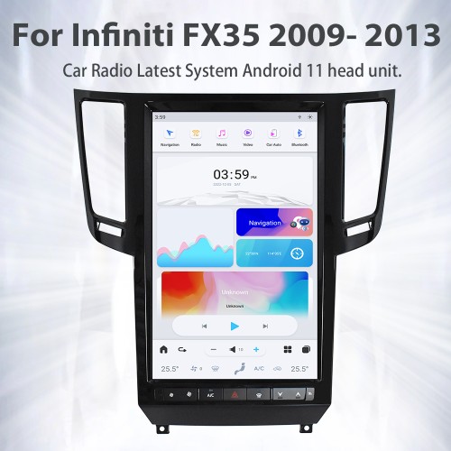 Viknav 14.4 Inch Car Radio For Infiniti FX35 QX70 2009-2013 Multimedia Player GPS Carplay 4G WIFI Head Unit Stereo Receiver(128GB)