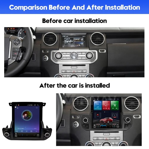 Viknav Android Car Radio And AC Panel For Land Rover Discovery 4 LR4 L319 2010-2016 GPS Multimedia Player Stereo Upgrade Replacement(128GB)