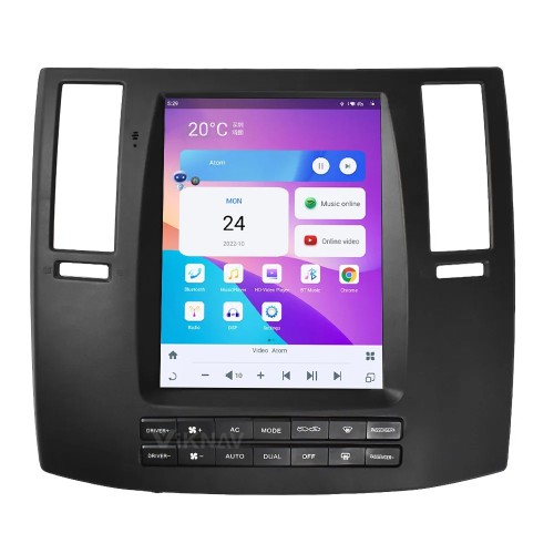 Viknav 10.4 inch Car Stereo Autoradio GPS Navigation For Infiniti FX35 2008-2011 Multimedia Video Radio Player HD Screen Head Unit(128GB)