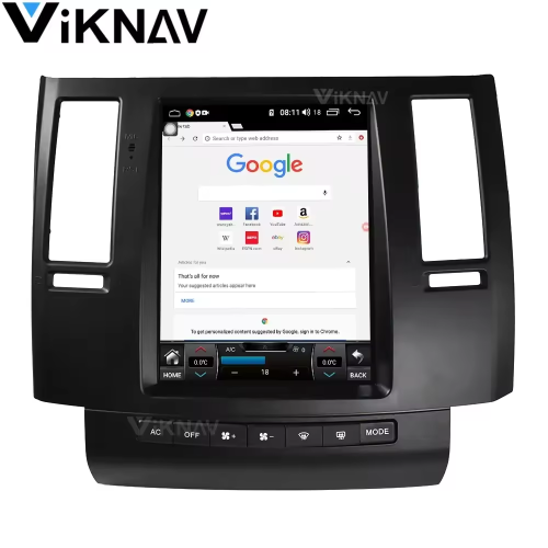 Viknav Car Autoradio Multimedia Player Tesla Style For Infiniti FX35 2003-2007 Car Stereo Radio GPS Navigation Head Unit(128GB)