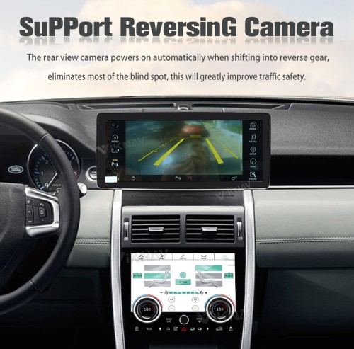 12.3 Inch Car Stereo Radio AC Screen For Land Rover Discovery Sport L550 2015-2019 Auto Receiver Multimedia Player GPS Head Unit(64GB)