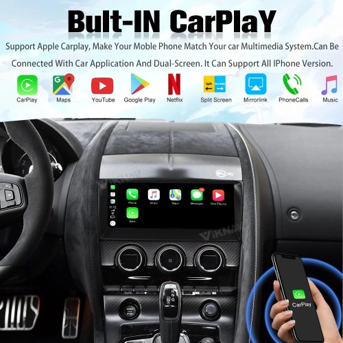 For Jaguar XJL XJ 351 2009-2016 Android Car Radio AC Panel LCD 128G Multimedia Video Player GPS Navigation Auto Stereo(128GB)
