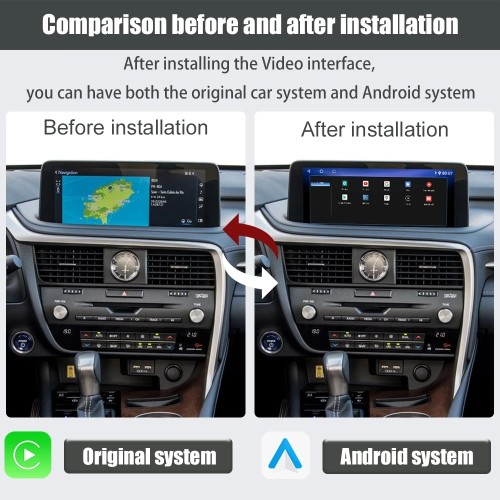 Viknav Android Auto Car Radio For LEXUS RX 2020-2021 Vertical Screen wireless Carplay GPS Navigation Multimedia Video Player Head Unit(128GB)