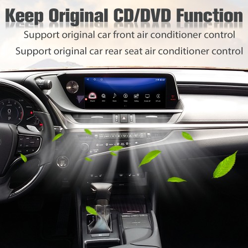 Viknav Fit For 12.3 Inch Car Video lnterface With For LEXUS ES 2018-2020 Carplay interface with screen touchpad and 360 AHD Head Unit(128GB)