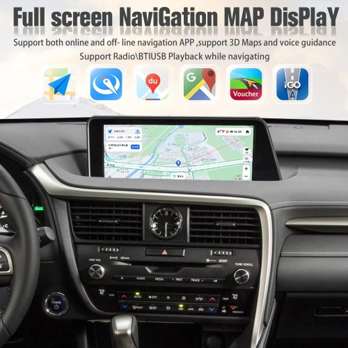 Viknav Android Auto Car Radio For LEXUS RX RX200 RX350 RX450 2016-2019 Vertical Screen Wireless Carplay GPS Navigation Multimedia Player Head Unit(High Version)