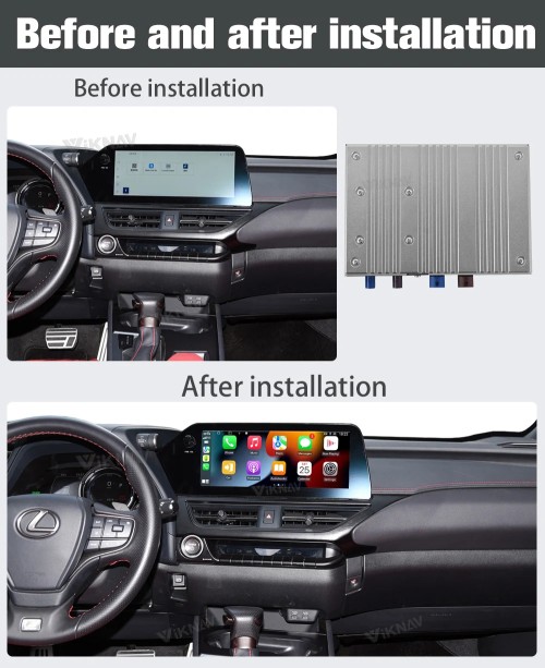 Carplay Car Video interface For LEXUS UX 2019-2021 Android system Multimedia Player interface with screen touchpad and 360 AHD(128GB)