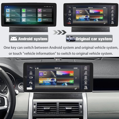 12.3 Inch Car Stereo Radio AC Screen For Land Rover Discovery Sport L550 2015-2019 Auto Receiver Multimedia Player GPS Head Unit(AC)