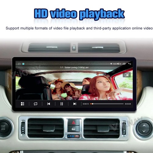 Viknav 12.3 Inch Android Car Stereo Radio For Land Range Rover Vogue V8 L322 2002-2012 GPS Navigation Multimedia Player Carplay Touch Screen(128GB)
