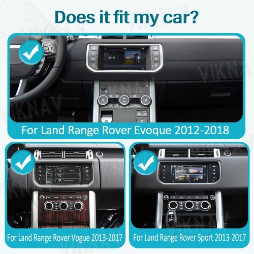 Viknav 13.3 Inch Android Multimedia Player For Land Range Rover Vogue Sport Evoque 2013-2018 Car Radio Wireless Carplay Auto Stereo Receiver(64GB)